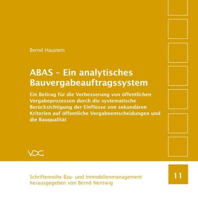 ABAS - Ein analytisches Bauvergabeauftragssystem