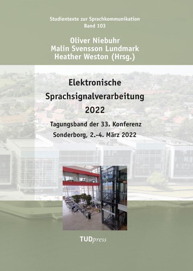 Elektronische Sprachsignalverarbeitung 2022