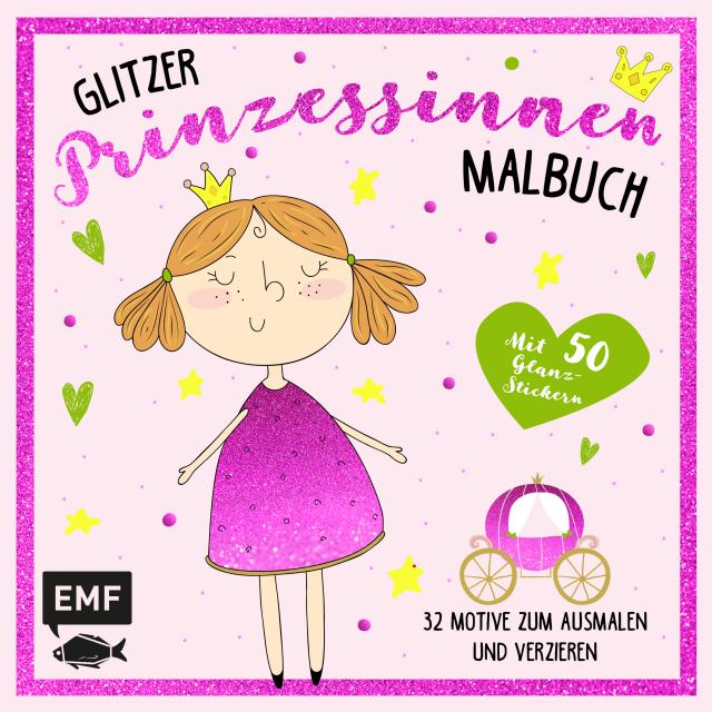 Das Glitzer-Prinzess.Malbuch