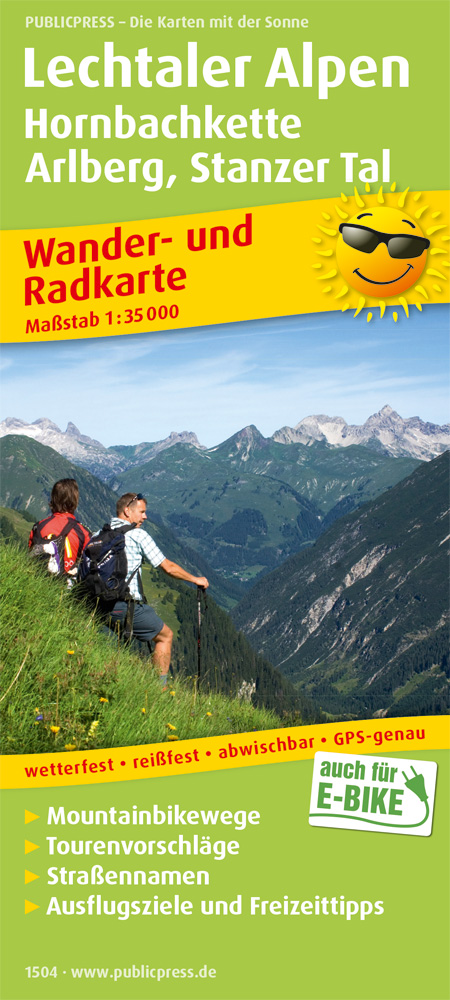 Lechtaler Alpen, Hornbachkette, Arlberg, Stanzer Tal