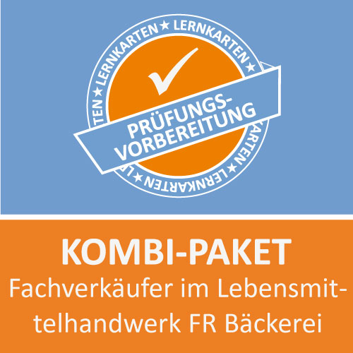 Kombi-Paket Fachverkäufer im Lebensmittelhandwerk FR Bäckerei Lernkarten