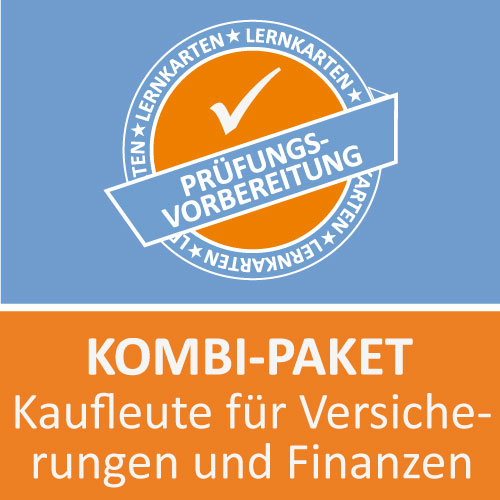 Kombi-Paket Kaufmann für Versicherungen und Finanzen Lernkarten