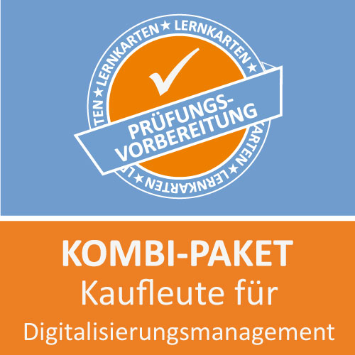 Kombi-Paket Kaufmann für Digitalisierungsmanagement Lernkarten