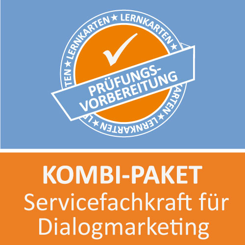 Kombi-Paket Servicefachkraft für Dialogmarketing Lernkarten
