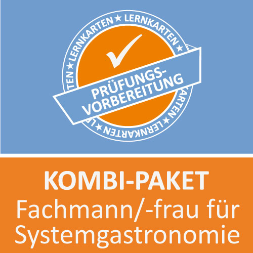 Kombi-Paket Fachmann für Systemgastronomie Lernkarten