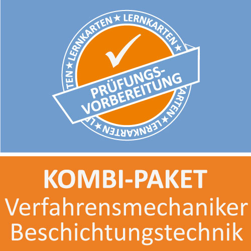 Kombi-Paket Verfahrensmechaniker für Beschichtungstechnik Lernkarten