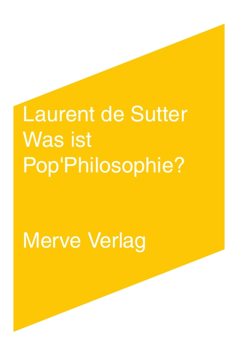 Was ist Pop’Philosophie?