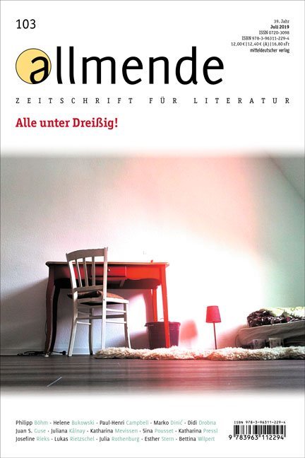 allmende, Zeitschrift für Literatur. Nr.103
