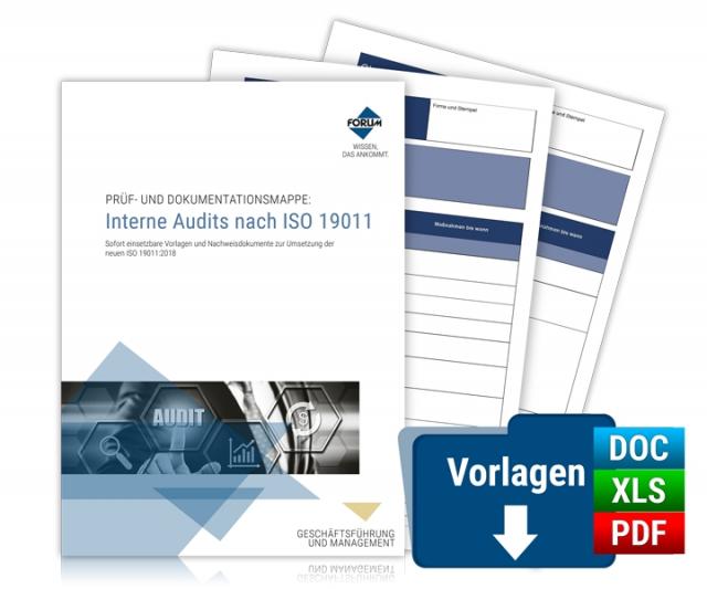 Prüf- und Dokumentationsmappe: Interne Audits nach ISO 19011
