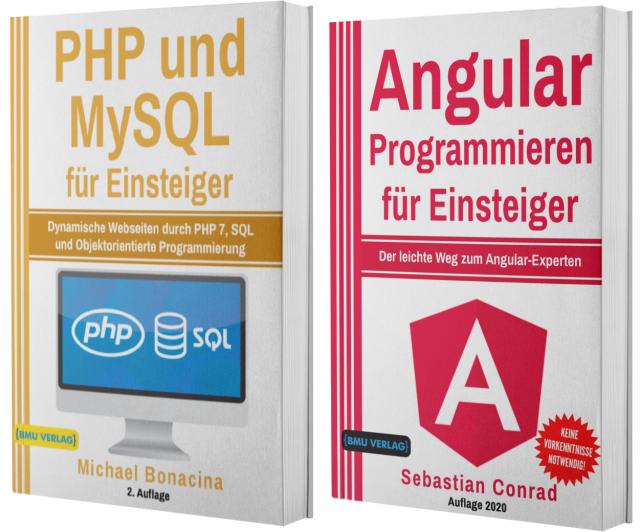 PHP und MySQL für Einsteiger + Angular Programmieren für Eiinsteiger (Taschenbuch)