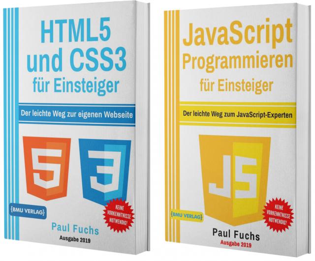 HTML5 und CSS3 für Einsteiger + JavaScript Programmieren für Einsteiger (Hardcover)