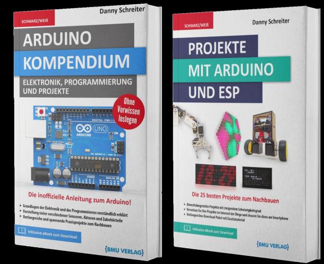 Arduino Kompendium + Arduino Projekte Buch (Taschenbuch)