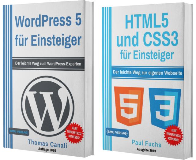 WordPress 5 für Einsteiger + HTML5 und CSS3 für Einsteiger (Hardcover)