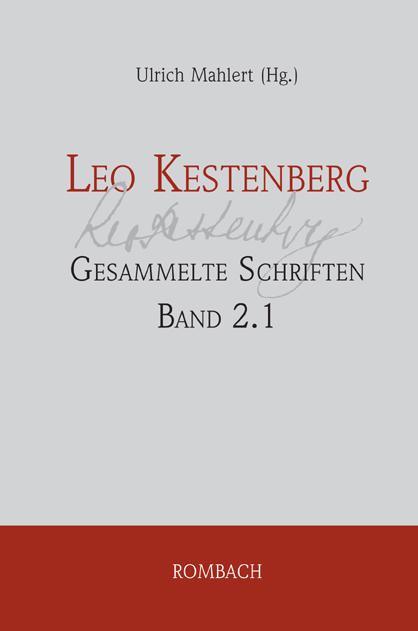 Leo Kestenberg: Gesammelte Schriften