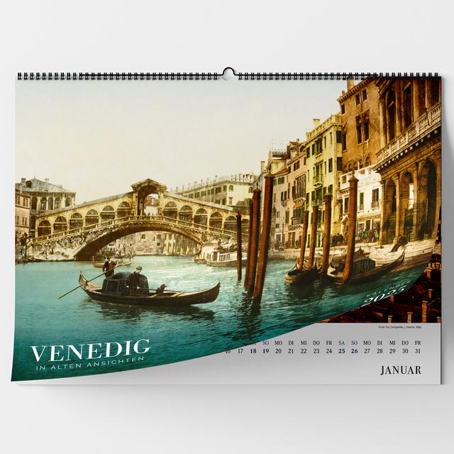 Venedig in alten Ansichten. Wandkalender 2025