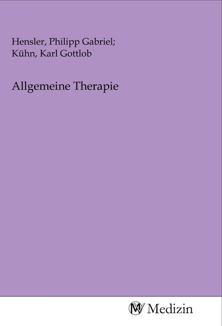 Allgemeine Therapie