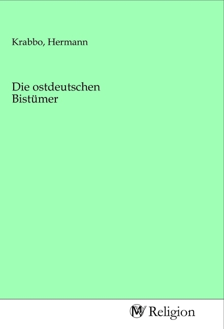 Die ostdeutschen Bistümer
