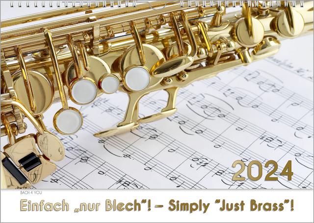 Blech-Instrumente – Musik-Kalender 2024, DIN A3
