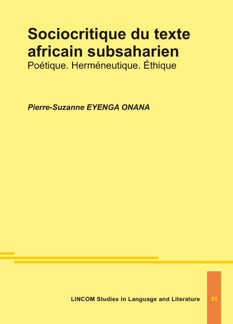 Sociocritique du texte africain subsaharien