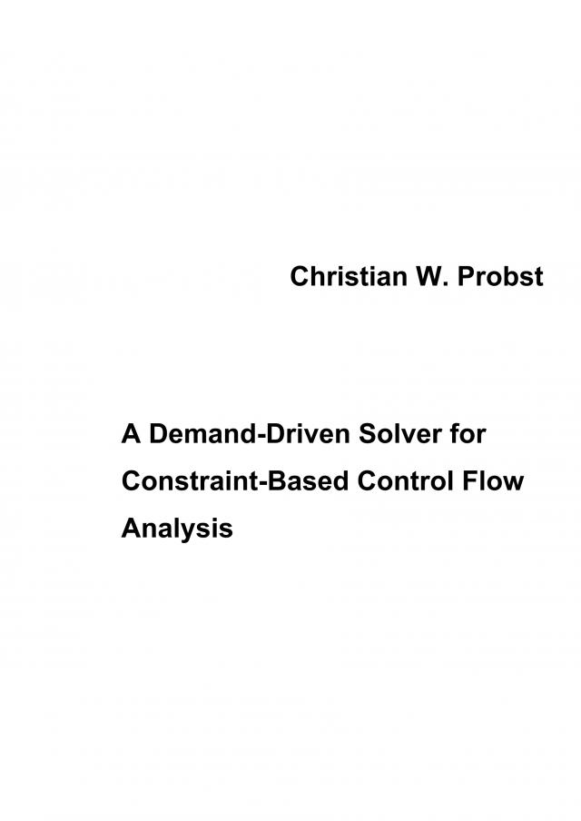 A Demand-Driven Solver for Constraint-Based