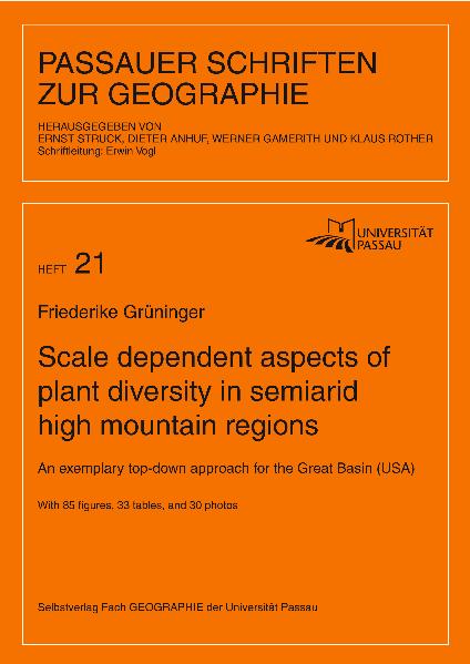 Scale dependent aspects of plant diversity in semiarid high mountain regions