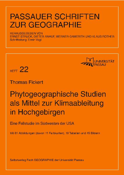 Phytogeographische Studien als Mittel zur Klimaableitung in Hochgebirgen