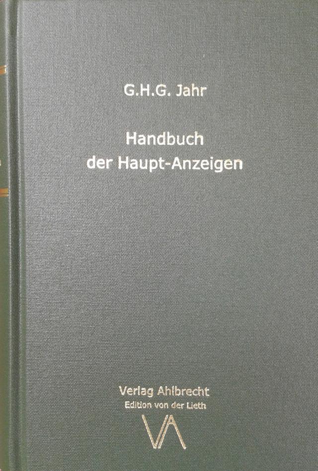 Handbuch der Haupt-Anzeigen