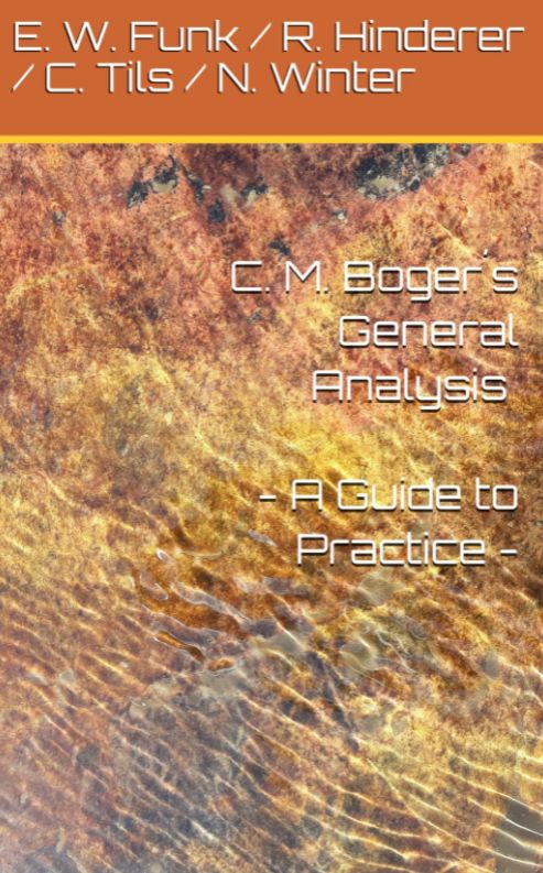 C. M. Boger´s General Analysis - A Guide to Practice -