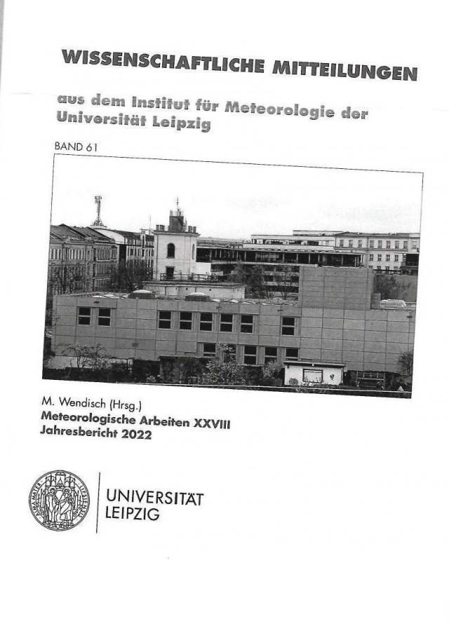 Wissenschaftliche Mittteilungen aus dem Institut für Meteorologie der Universität Leipzig
