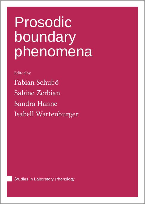 Prosodic boundary phenomena