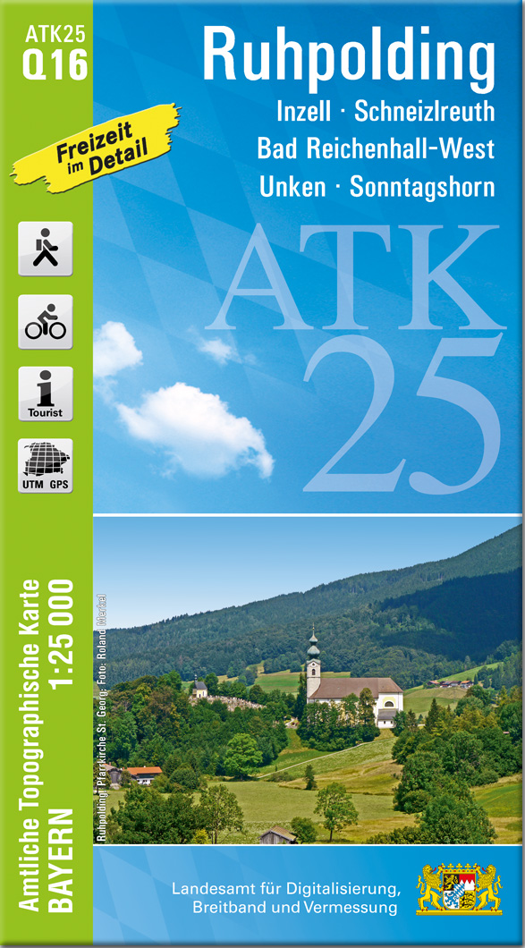 ATK25-Q16 Ruhpolding (Amtliche Topographische Karte 1:25000)
