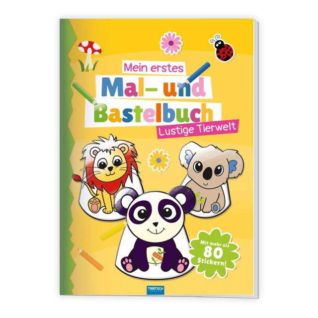 Trötsch Malbuch Bastelbuch Mein erstes Mal- und Bastelbuch Lustige Tierwelt
