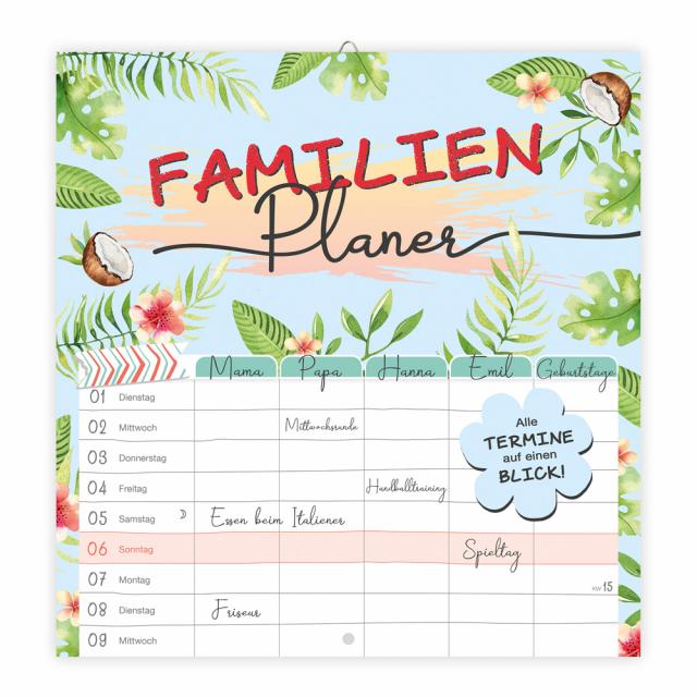 Trötsch Broschürenkalender Familienplaner 2025