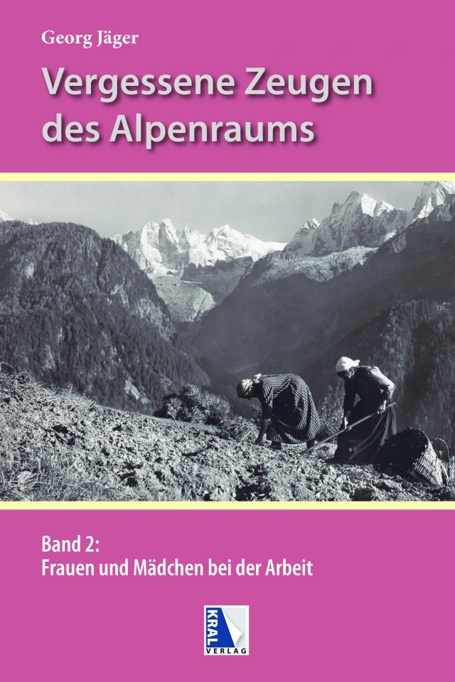 Frauen und Mädchen bei der Arbeit in den Alpen