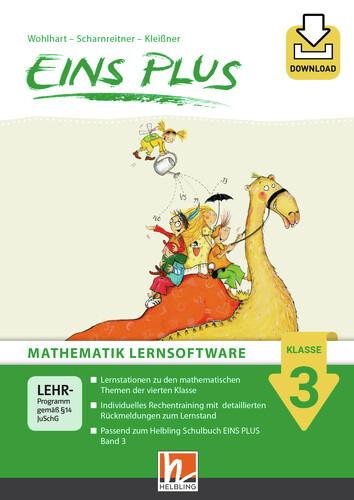 EINS PLUS 3 Mathematik Lernsoftware - Box mit Booklet und Download-Code
