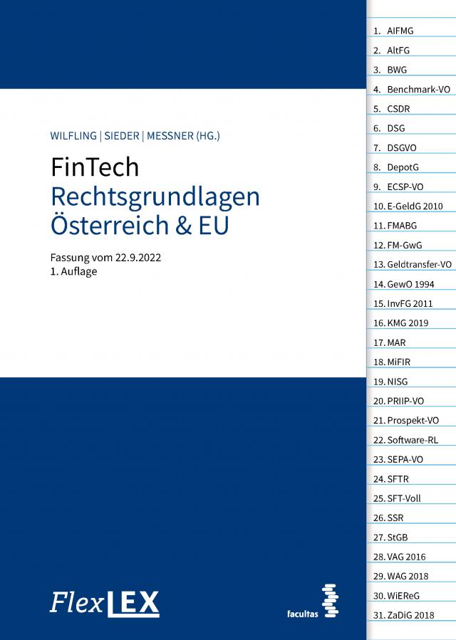 FlexLex FinTech Rechtsgrundlagen Österreich & EU