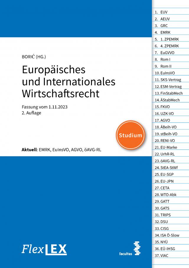 FlexLex Europäisches und Internationales Wirtschaftsrecht | Studium