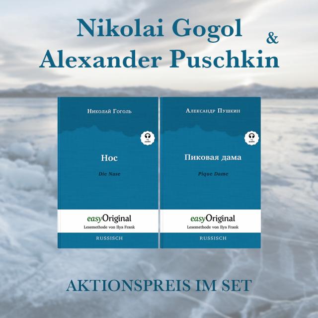 Nikolai Gogol & Alexander Puschkin (Bücher + 2 Audio-CDs) - Lesemethode von Ilya Frank