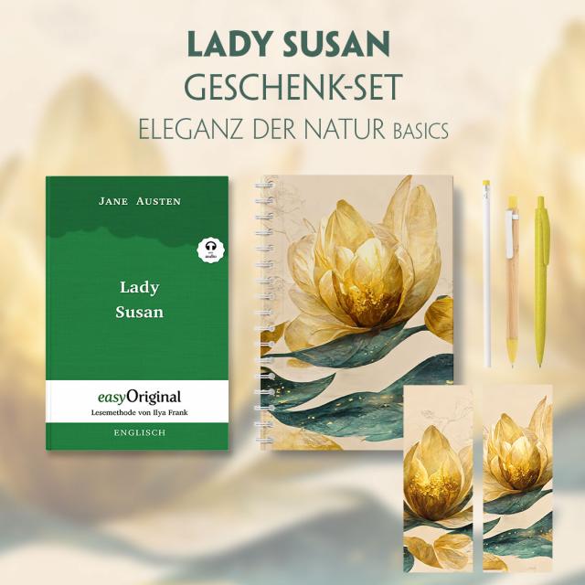 Lady Susan Geschenkset (Hardcover + Audio-Online) + Eleganz der Natur Schreibset Basics