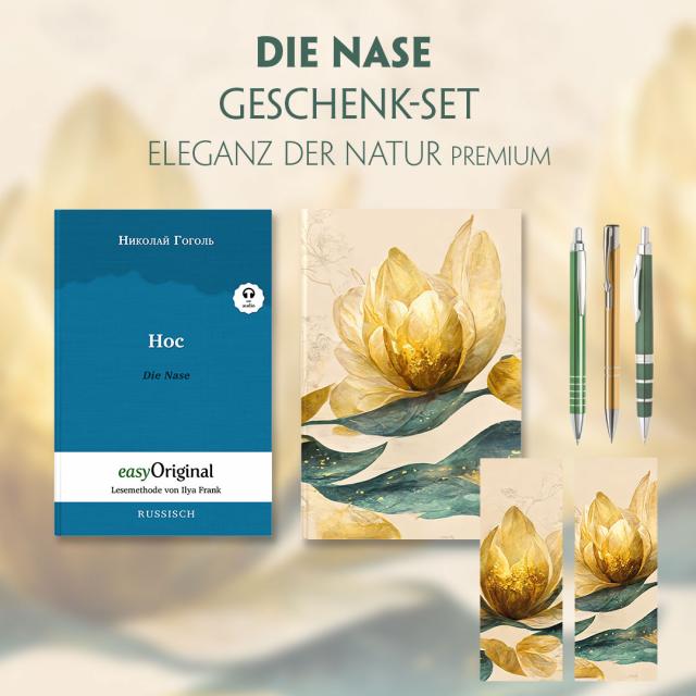 Die Nase Geschenkset (Buch mit Audio-Online) + Eleganz der Natur Schreibset Premium