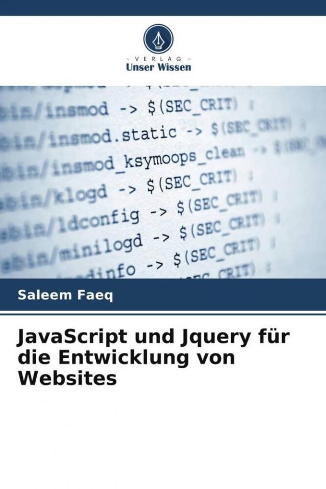 JavaScript und Jquery für die Entwicklung von Websites
