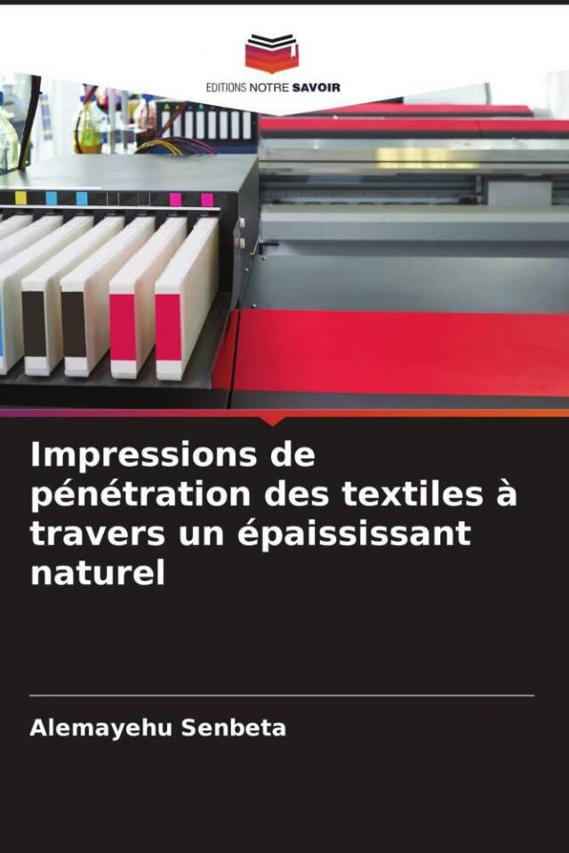 Impressions de pénétration des textiles à travers un épaississant naturel