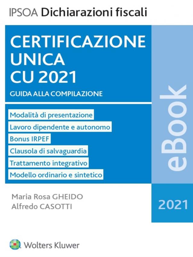 Certificazione unica CU 2021