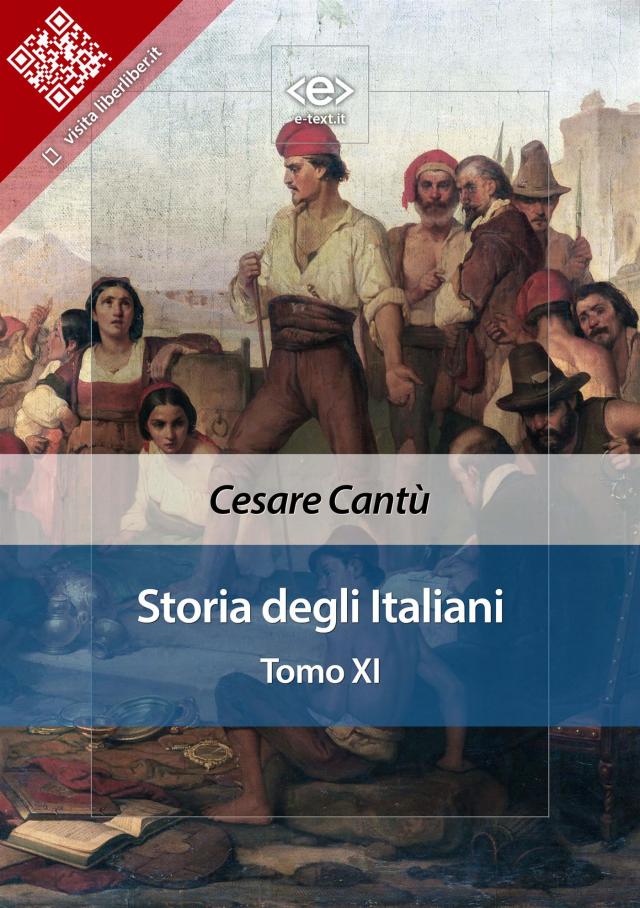 Storia degli Italiani. Tomo XI