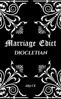 Diocletian's Marriage Edict