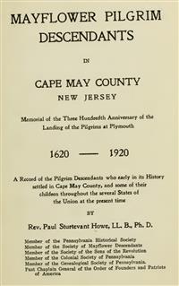 Mayflower Pilgrim Descendants in Cape May County, New Jersey