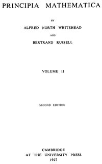 Principia Mathematica (Volume II)