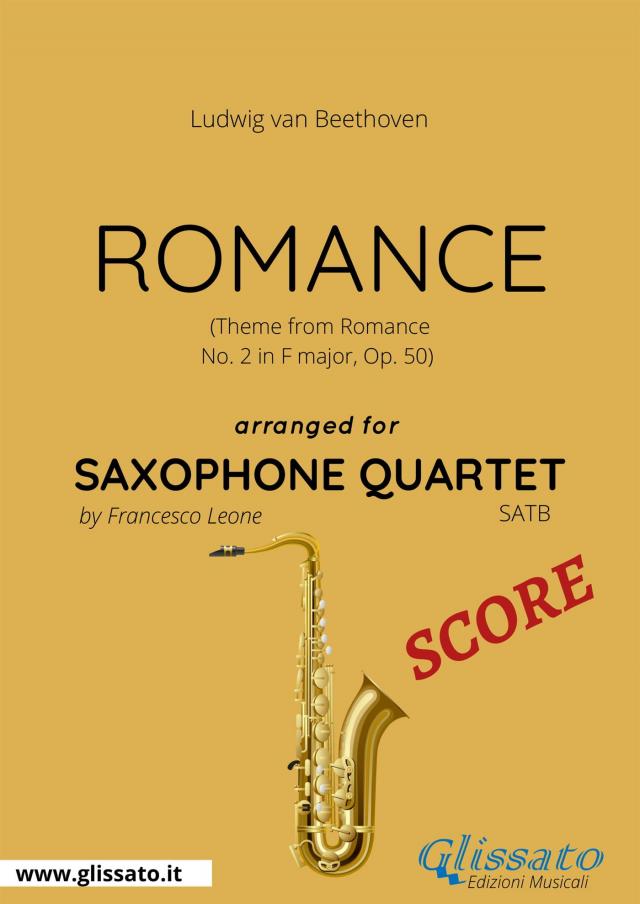 Romance - Saxophone Quartet SCORE