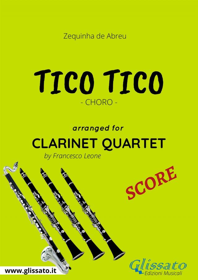 Clarinet Quartet (score) Tico Tico