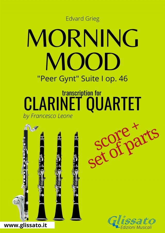 Clarinet Quartet score & parts: Morning Mood